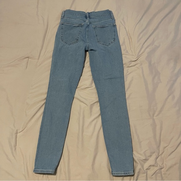 Gap Skinny Mid Rise Blue Women's Jeans size 25R - Picture 2 of 6